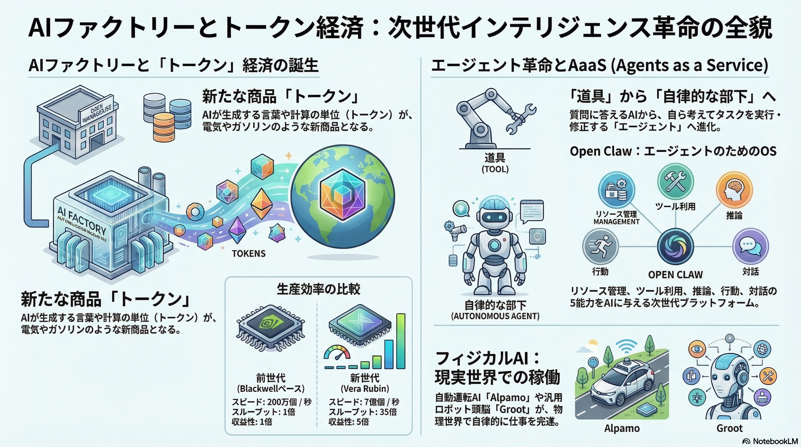 AIファクトリーとトークン経済 解説図