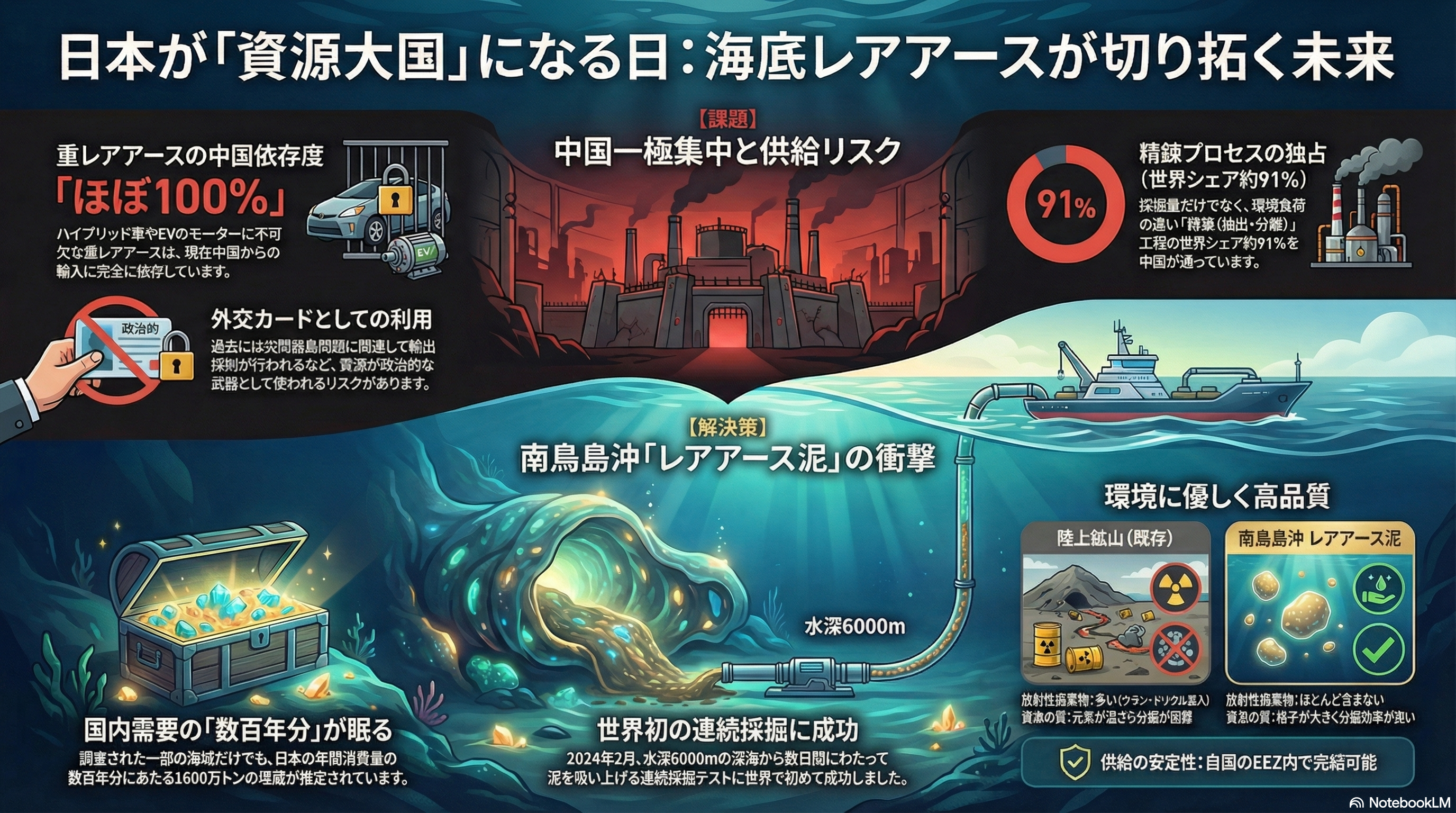 海底レアアース資源