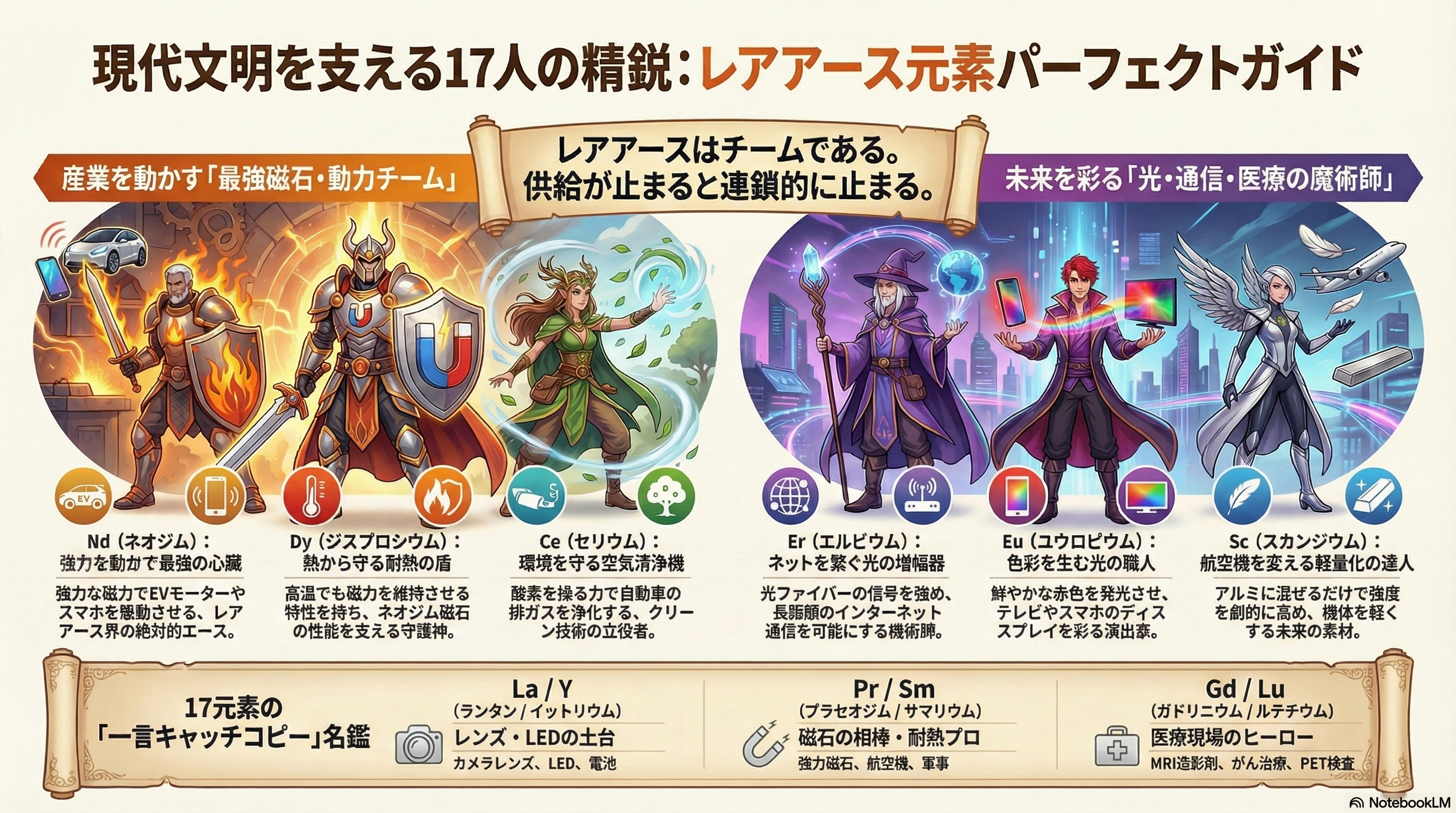レアアース元素ガイド